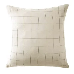 Federa quadrata garza di cotone (60 cm) Gaïa Match Beige pampa