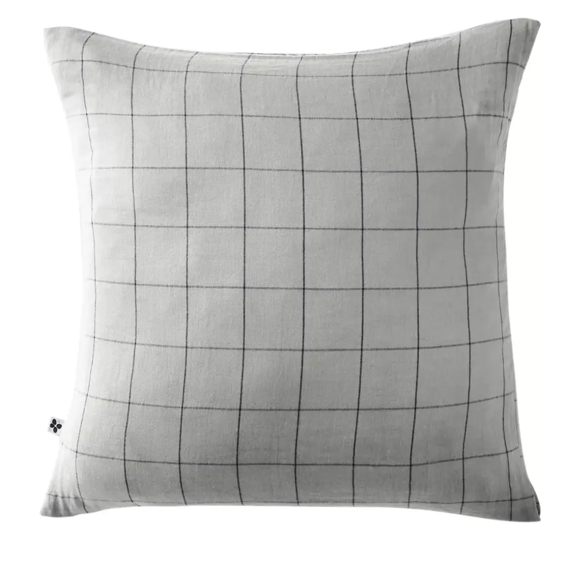 Federa quadrata garza di cotone (60 cm) Gaïa Match Grigio nuvola