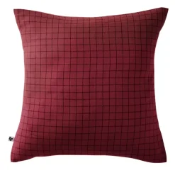 Federa quadrata garza di cotone (60 cm) Gaïa Mix Bordeaux