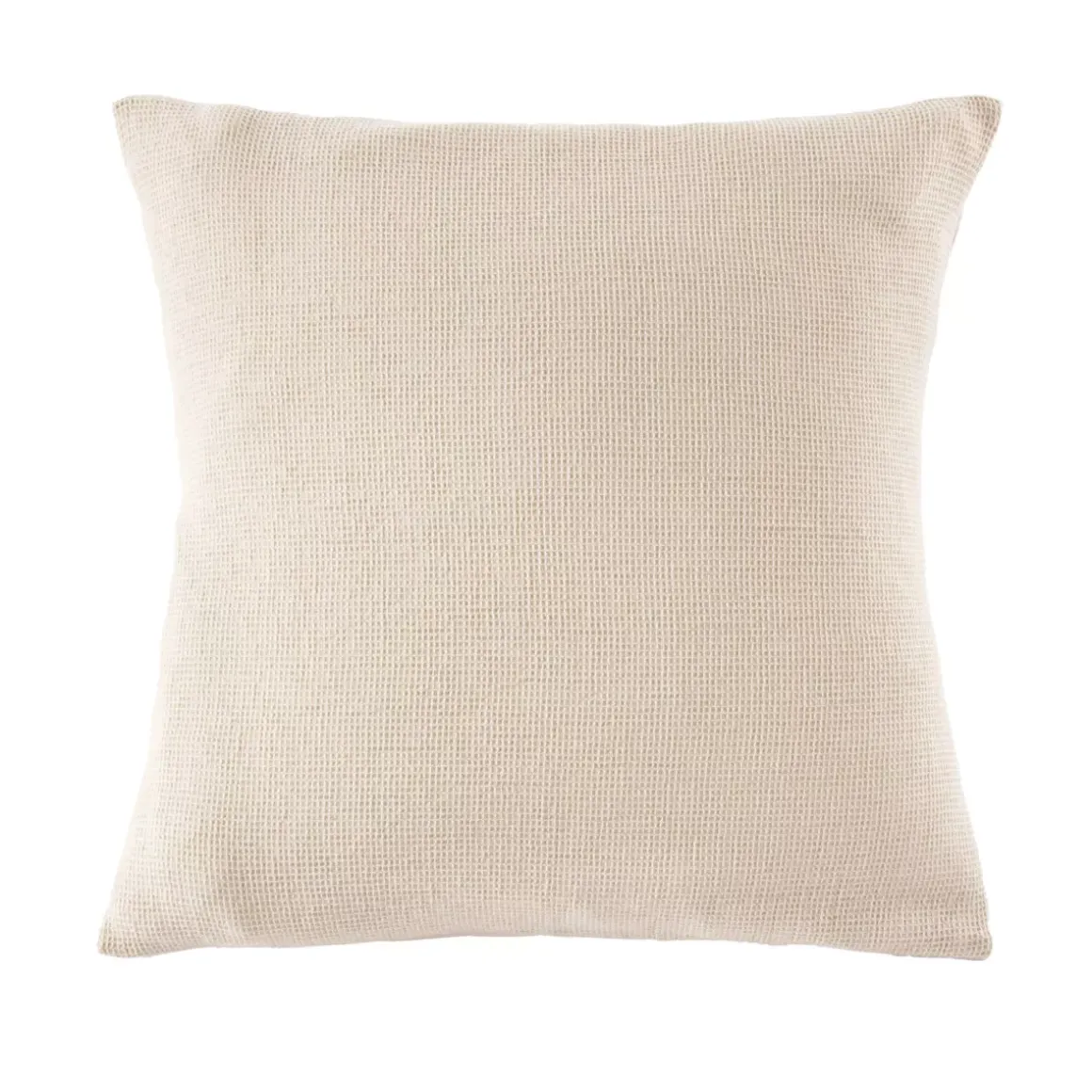 Federa quadrata in cotone a nido d'ape (60 x 60 cm) Eva Beige