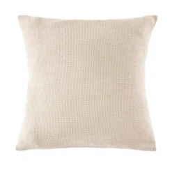 Federa quadrata in cotone a nido d'ape (80 x 80 cm) Eva Beige