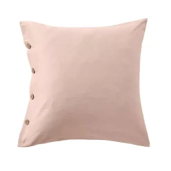 Federa quadrata in percalle di cotone (65 x 65 cm) Diane Rose Blush