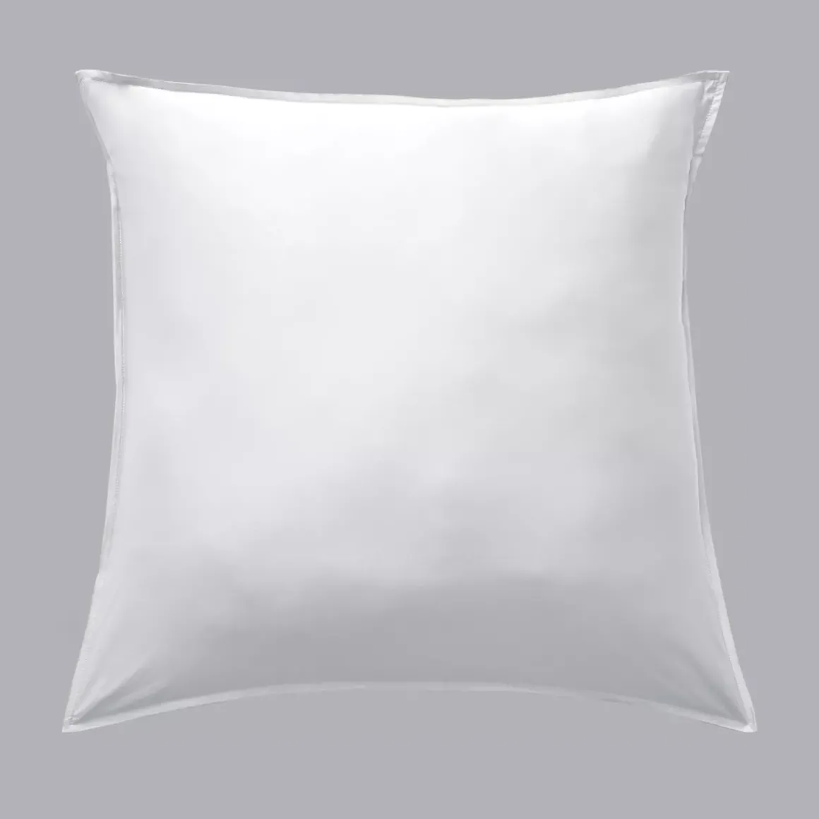 Federa quadrata in raso di bambù (63 x 63 cm) Sienna Bianco panna