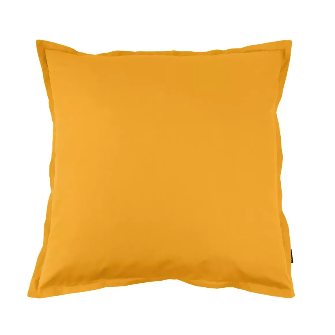 Federa quadrata percalle di cotone (65 cm) Cali Giallo senape