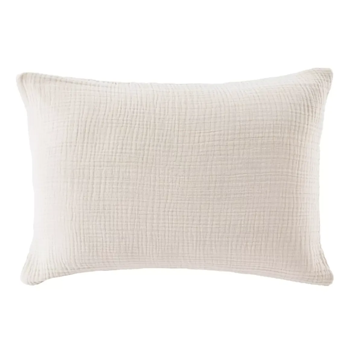 Federa quadrupla garza di cotone (50 x 80 cm) Victoria x Gaïa Beige Pampa