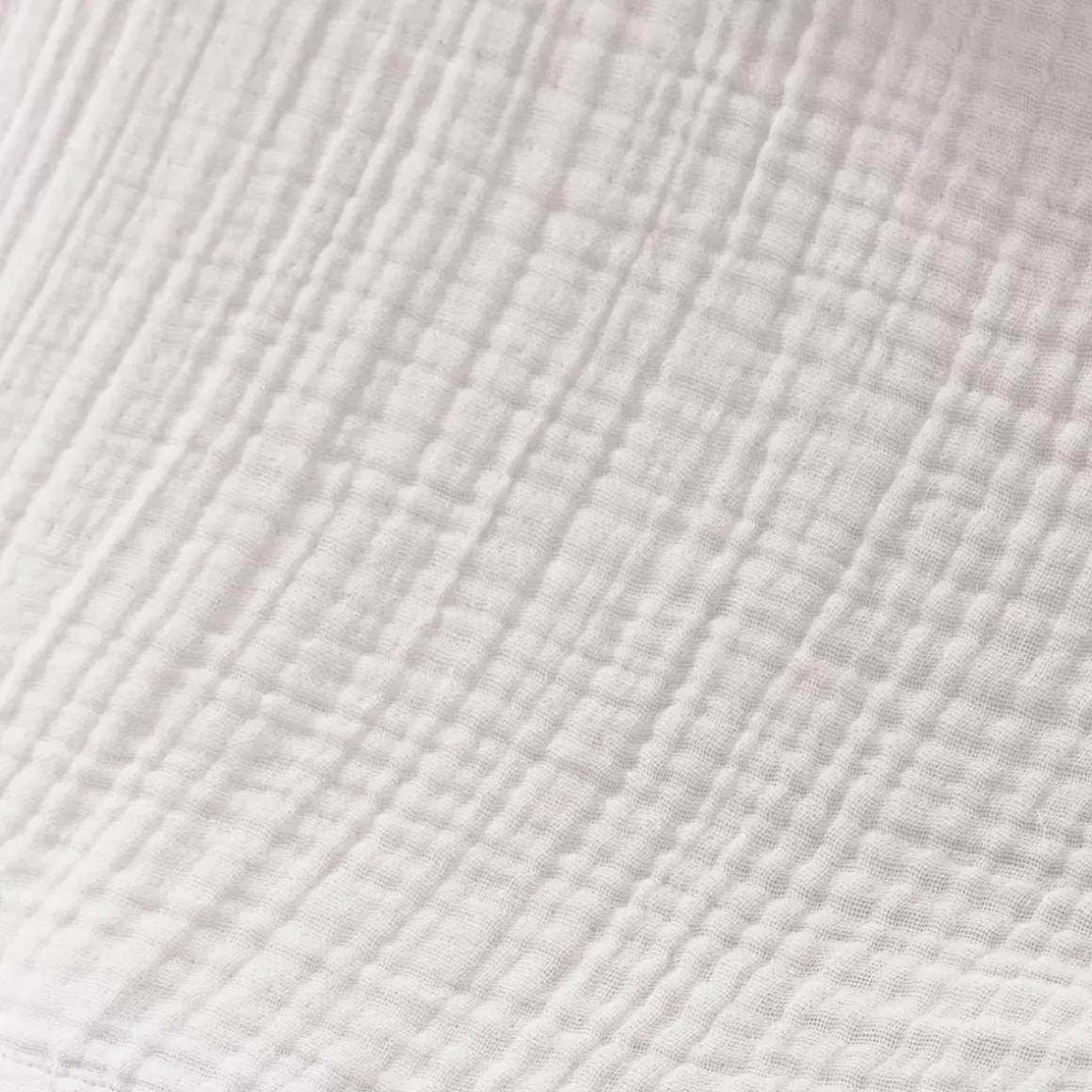Federa quadrupla garza di cotone (60 x 60 cm) Victoria x Gaïa Bianco chantilly