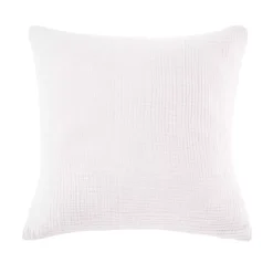 Federa quadrupla garza di cotone (60 x 60 cm) Victoria x Gaïa Bianco chantilly