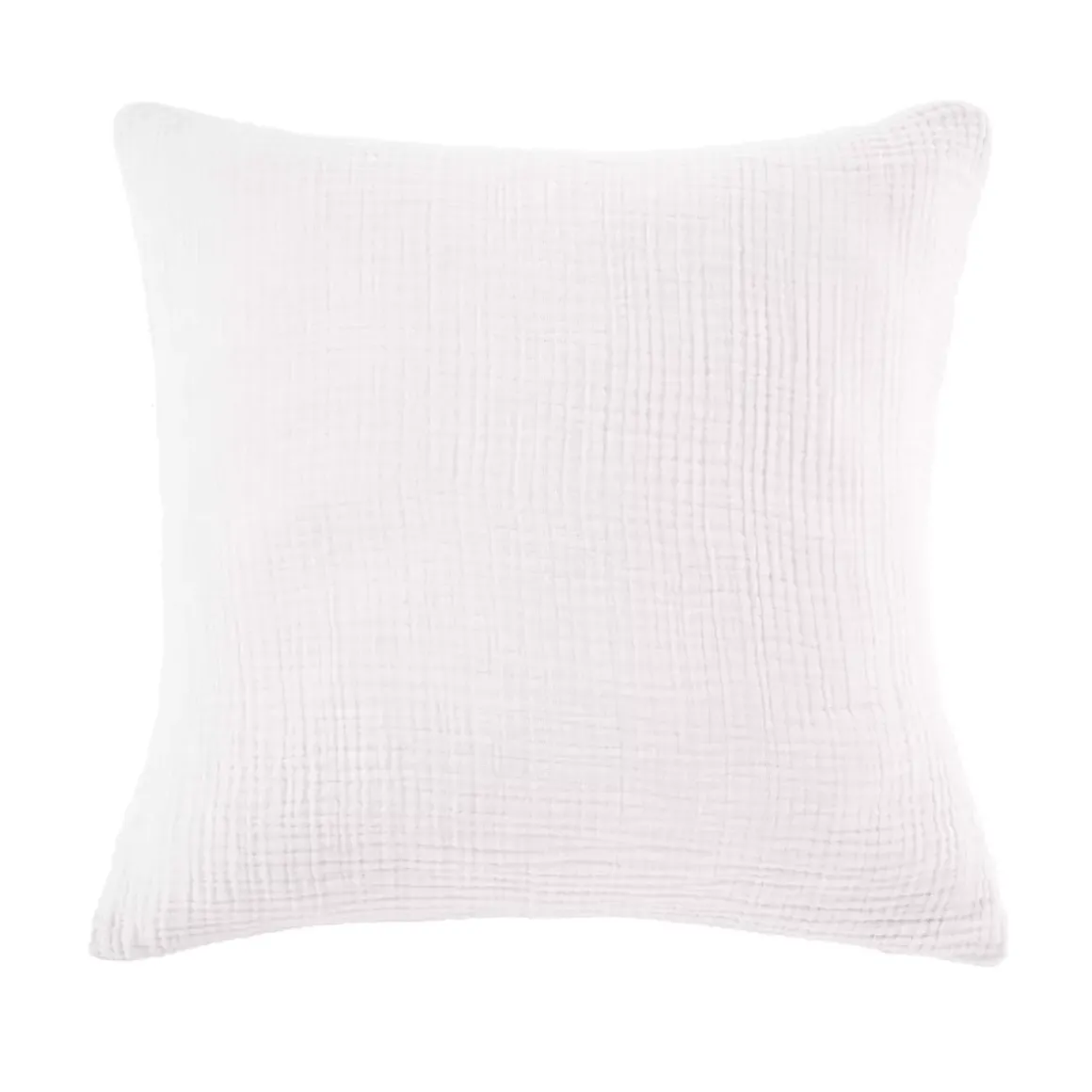 Federa quadrupla garza di cotone (80 x 80 cm) Victoria x Gaia Bianco Chantilly
