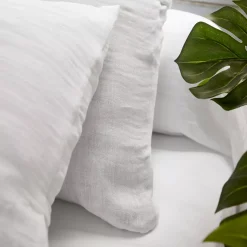 Federa rettangolare garza di cotone (50 x 70 cm) Gaïa Bianco chantilly