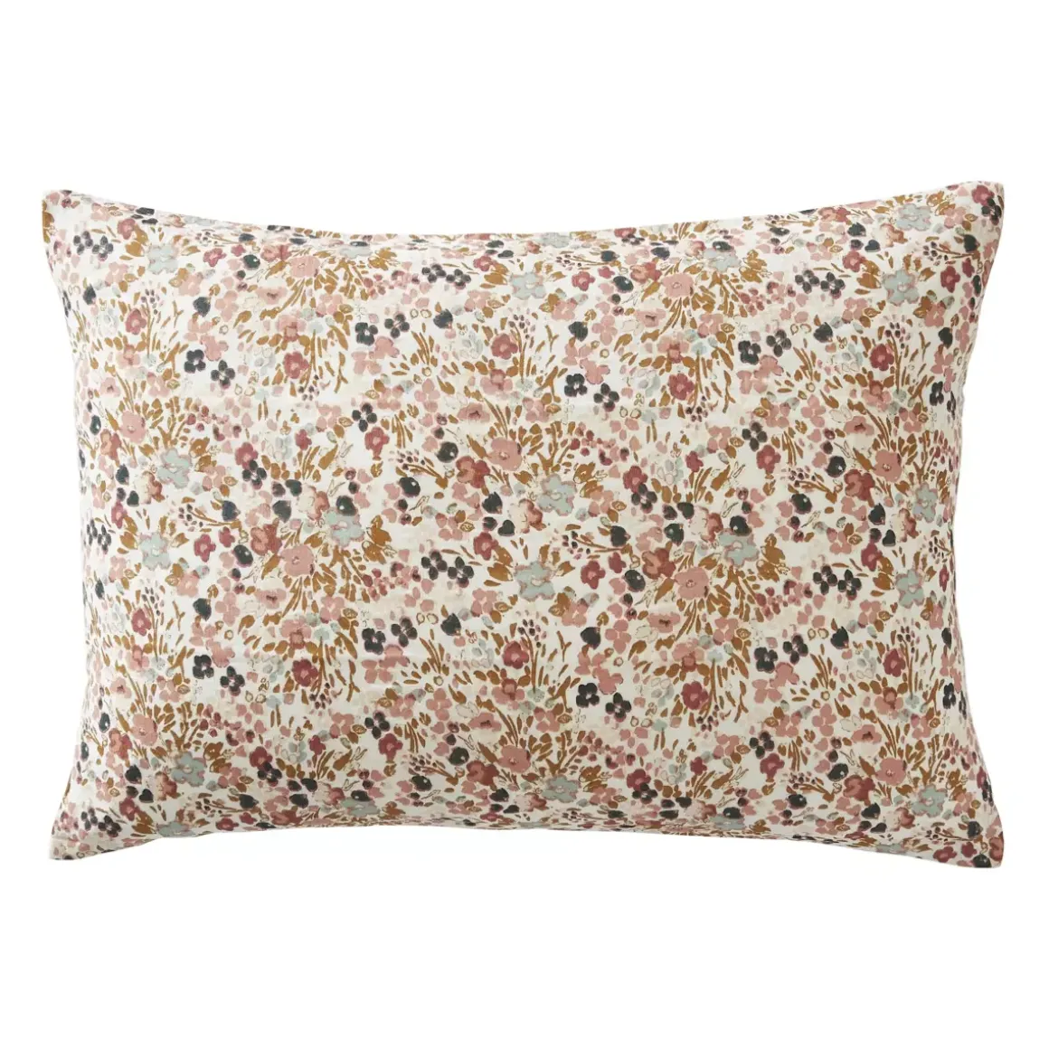 Federa rettangolare garza di cotone (50 x 70 cm) Constance Beige pampa