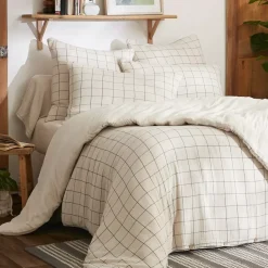 Federa rettangolare garza di cotone (70 cm) Gaïa Match Beige pampa
