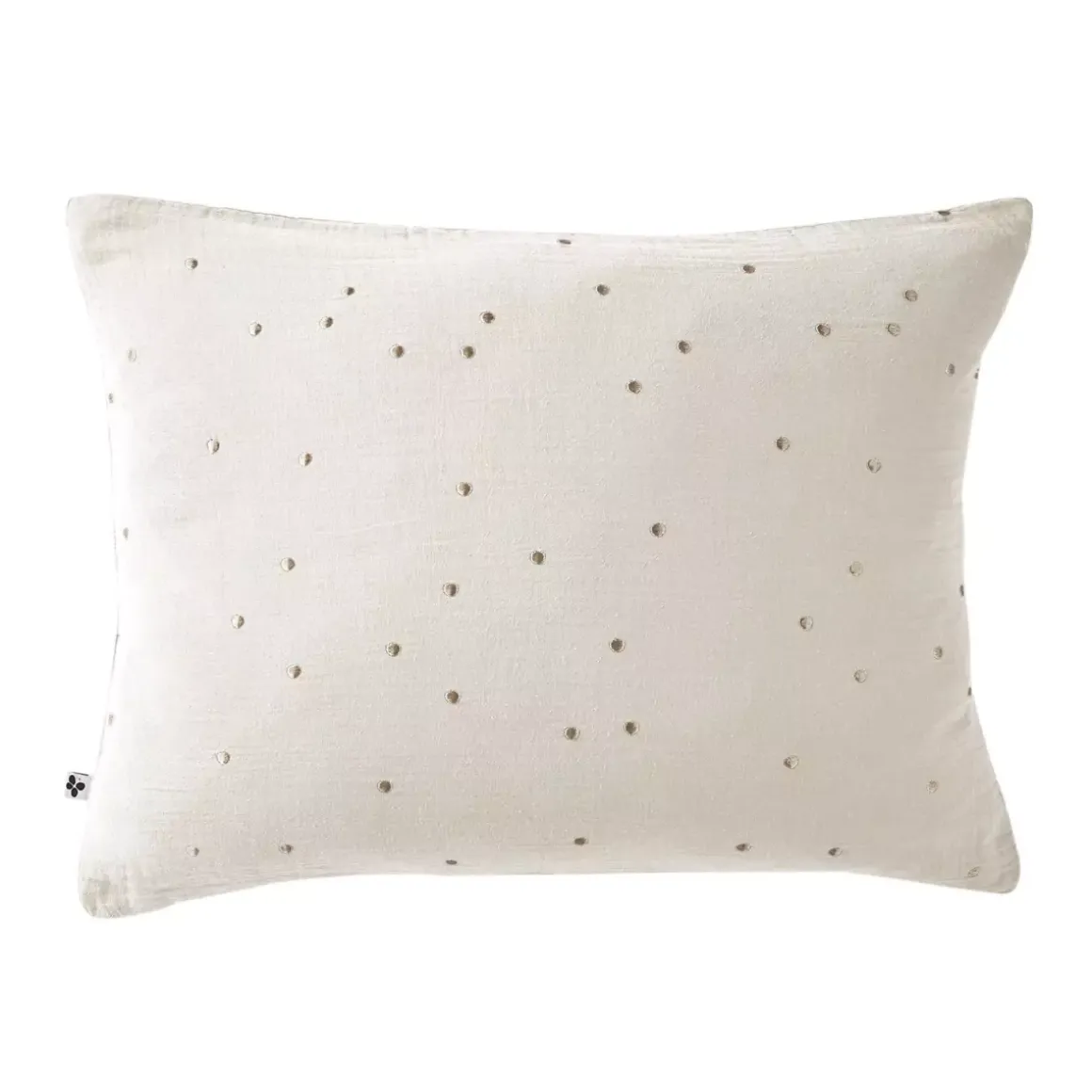 Federa rettangolare garza di cotone (70 cm) Gaïa Chic Beige pampa