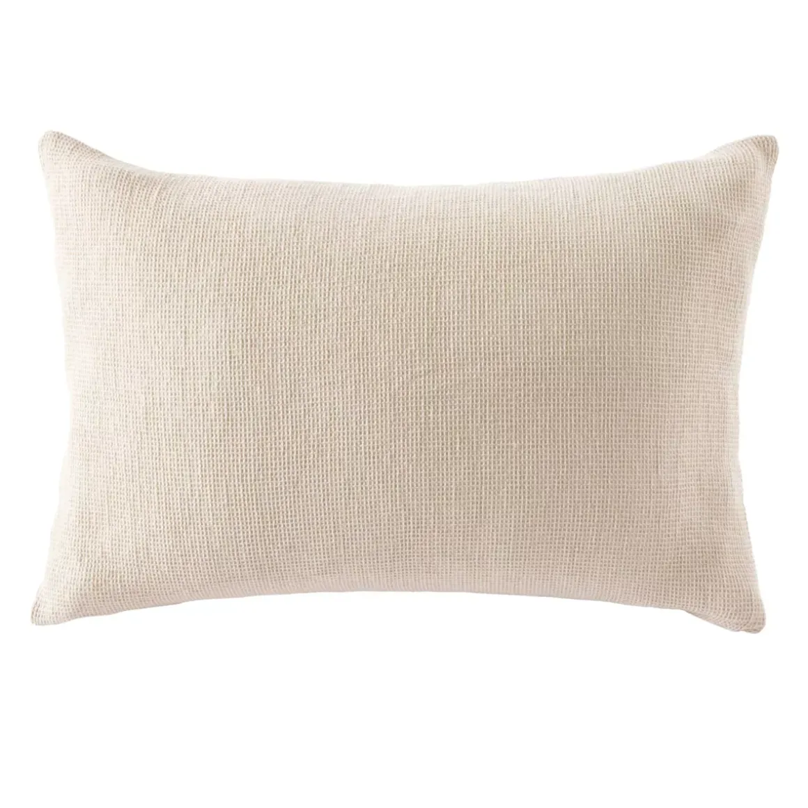 Federa rettangolare in cotone a nido d'ape (50 x 80 cm) Eva Beige