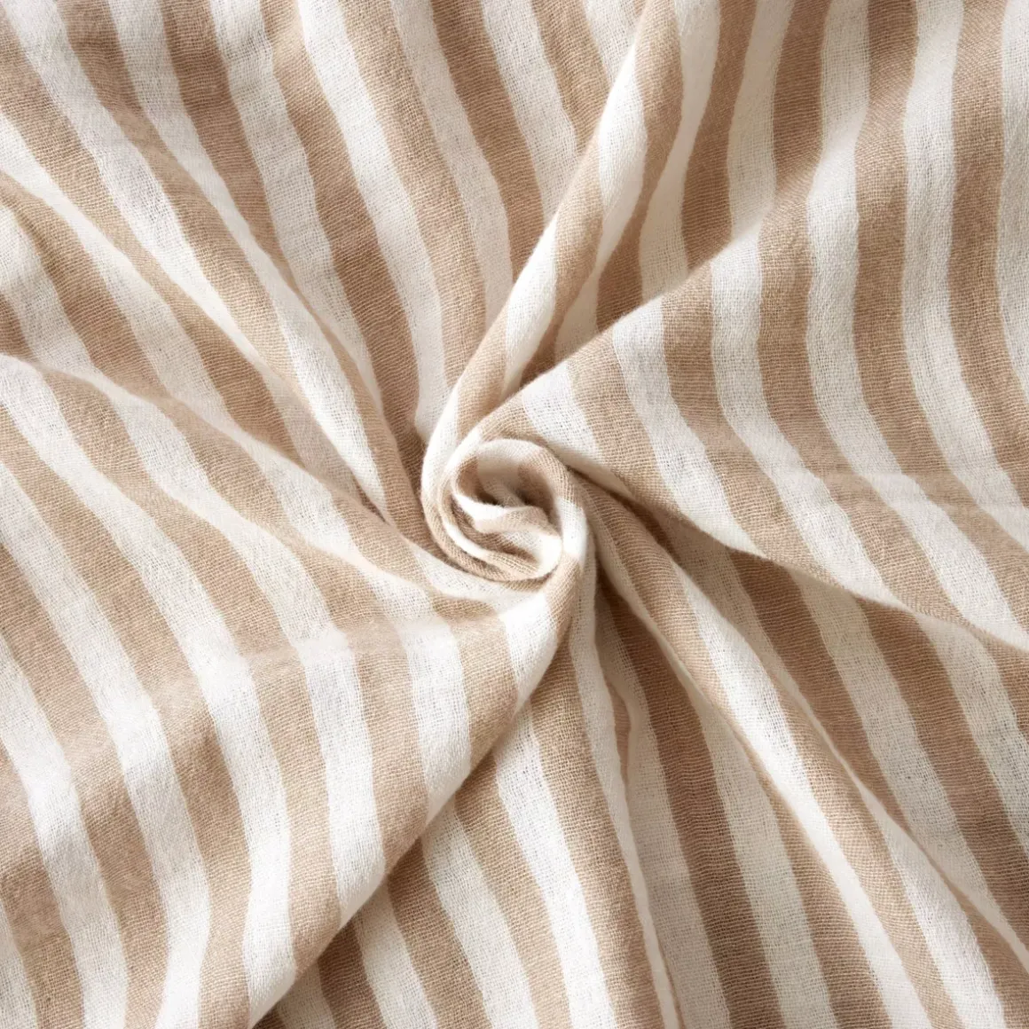 Federa Rettangolare in garza di cotone (50 x 70 cm) Gaïa a righe Corda