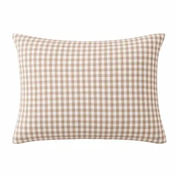 Federa rettangolare in garza di cotone (50 x 70 cm) Gaïa Vichy Corda