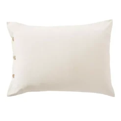Federa rettangolare in percalle di cotone (50 x 70 cm) Diane Beige