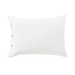 Federa rettangolare in percalle di cotone (50 x 70 cm) Diane Bianco