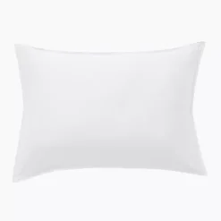 Federa rettangolare in raso di bambù (50 x 70 cm) Sienna Bianco