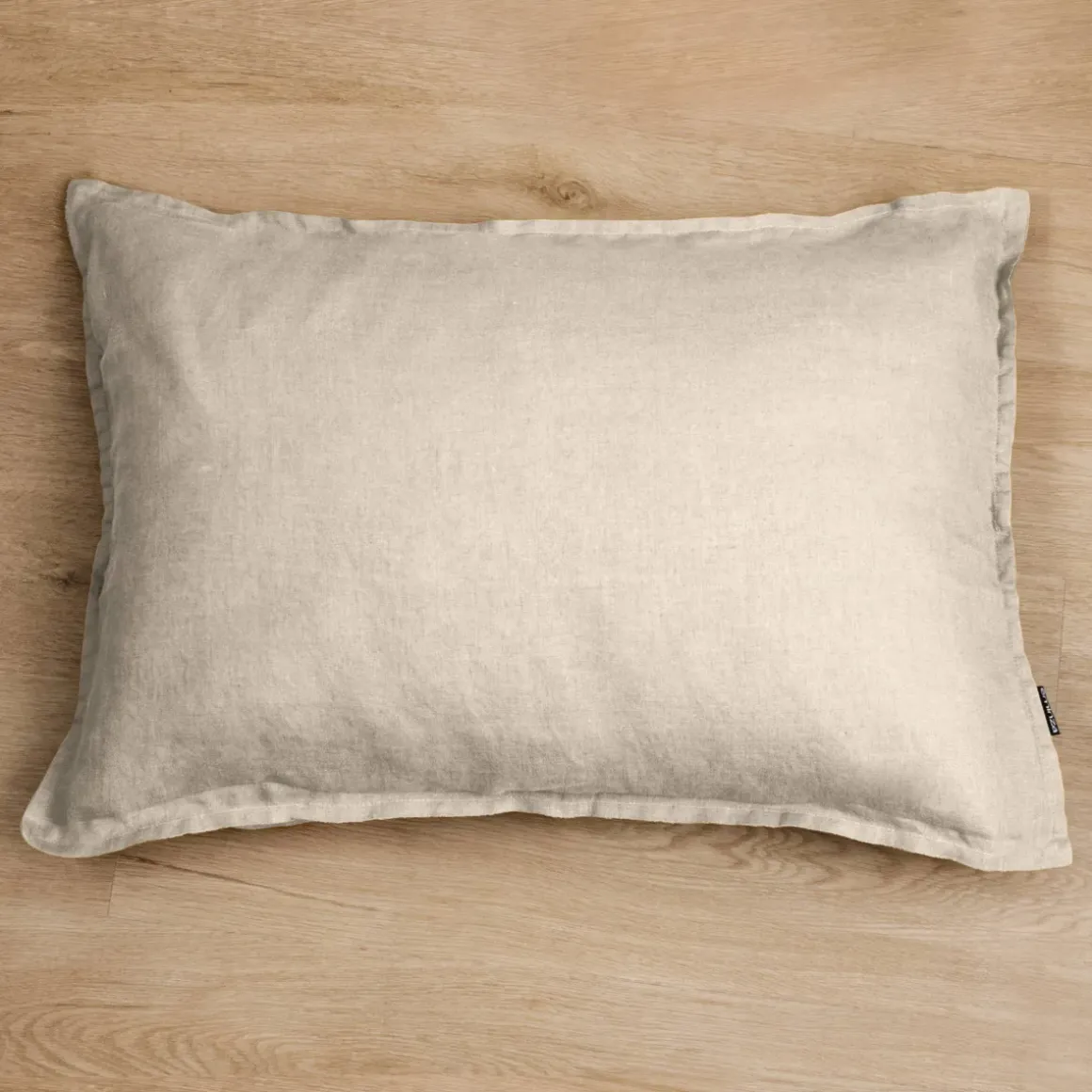 Federa rettangolare lino lavato (80 cm) Louise Beige