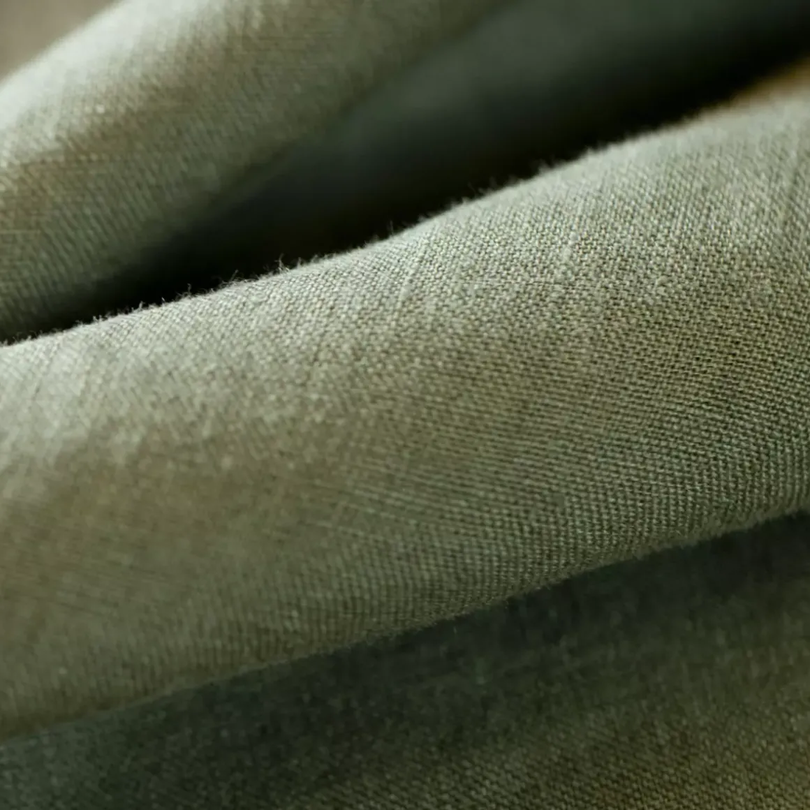 Federa rettangolare lino lavato (70 cm) Louise Verde rosmarino