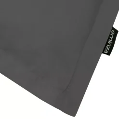 Federa rettangolare percalle di cotone (80 cm) Cali Grigio antracite