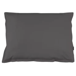 Federa rettangolare percalle di cotone (70 cm) Cali Grigio antracite