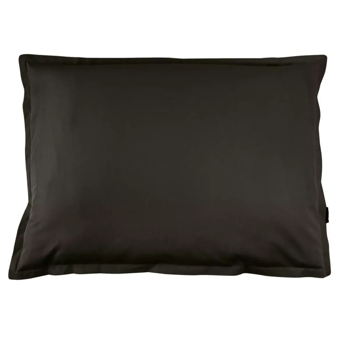 Federa rettangolare percalle di cotone (80 cm) Cali Nero