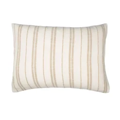 Federa rettangolare reversibile in cotone testurizzato e percale (50 x 80 cm) Alice Corda