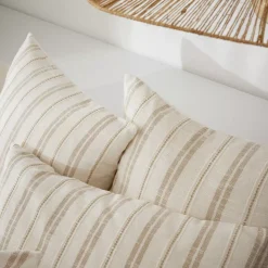 Federa rettangolare reversibile in cotone testurizzato e percale (50 x 80 cm) Alice Corda