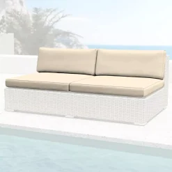 MOBELLIA Accessori E Cuscini-Federe per cuscini di ricambio per Divano da giardino 2 persone Palma