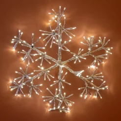 KAEMINGK Oggetti Decorativi E Illuminati|Decorazioni E Oggetti Natalizi-Fiocco di neve luminosio 192 LED (H48 cm) Flash