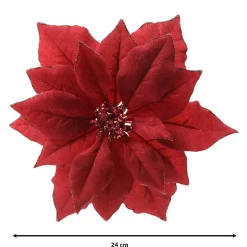 KAEMINGK Addobbi Natalizi-Fiore decorativo con pinza Bella