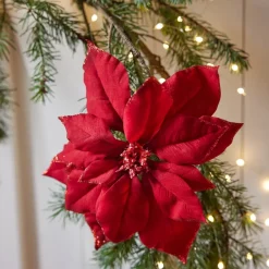 KAEMINGK Addobbi Natalizi-Fiore decorativo con pinza Bella