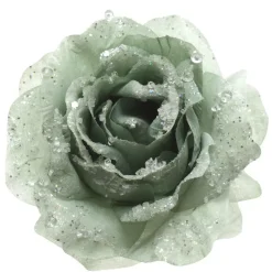 KAEMINGK Addobbi Natalizi-Fiore decorativo con pinza pailletée