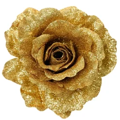KAEMINGK Addobbi Natalizi-Fiore decorativo su pinza (D12 cm) Luccicante