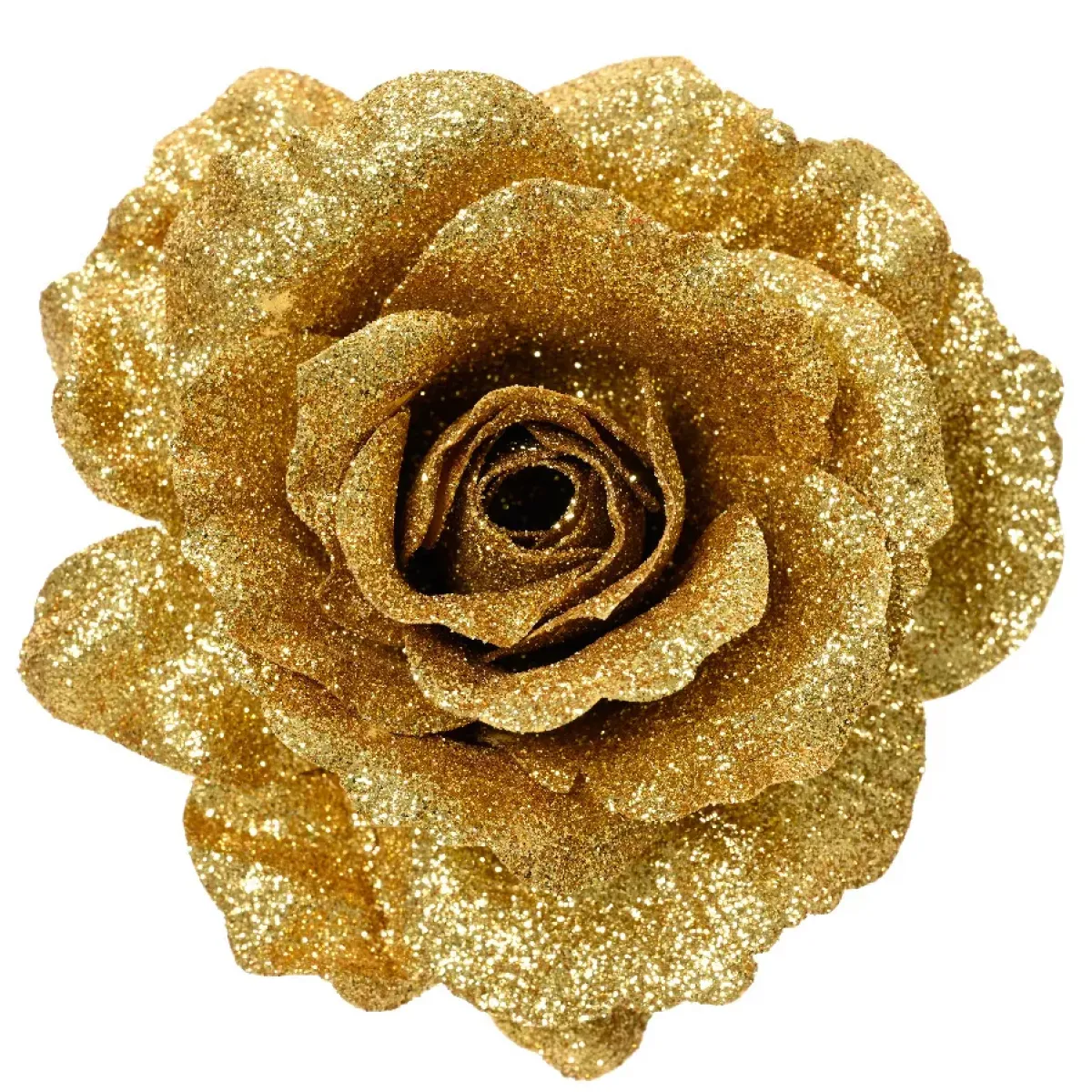 KAEMINGK Addobbi Natalizi-Fiore decorativo su pinza (D12 cm) Luccicante