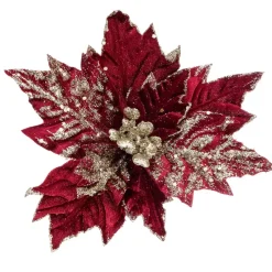 Feeric Lights & Christmas Addobbi Natalizi-Fiore di Natale Kely a clips