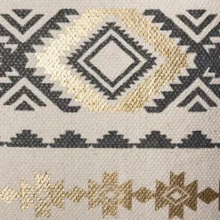 Fodera cuscino quadrato cotone (40 x 40 cm) Etnik Grigio