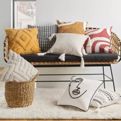DOUCEUR D'INTERIEUR Cuscini E Fodere-Fodera cuscino quadrato cotone (40 cm) Mirade
