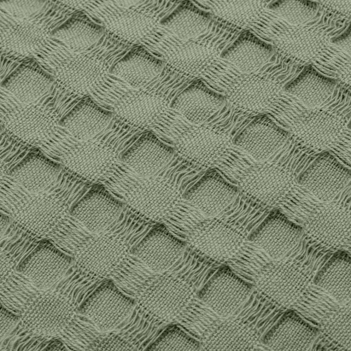 EMINZA Cuscini E Fodere-Fodera cuscino rettangolare cotone nido d'ape (30 x 50 cm) Maya Verde rosmarino