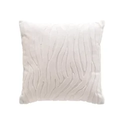 douceur d'intu017drieur Cuscini E Fodere-Fodera per cuscino quadrata bouclé (40 x 40 cm) Venezia Bianca