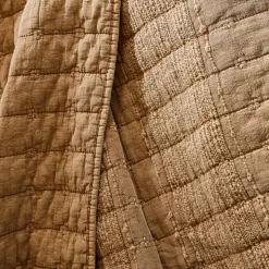 Fodera per cuscino quadrata in cotone (60 x 60 cm) Lena Camel
