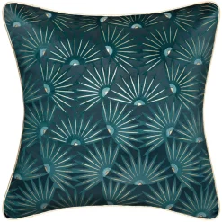 Fodera per cuscino quadrato (40 x 40 cm) Feel Blu ottanio