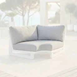 Fodere per cuscini di ricambio per Divano d'angolo Long Beach Grigio Chiaro