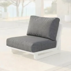 Fodere per cuscini di ricambio per Poltrona Long Beach Grigio antracite