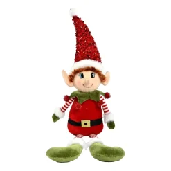 CHRISTMAS DREAM Babbo Natale Animali E Personaggi-Folletto buffone da sedere (H57 cm) Pipo in Babbo Natale