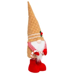 JJA Babbo Natale Animali E Personaggi-Folletto con gambe telescopiche (H80 cm) Goloso Pan di zenzero