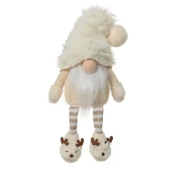 KAEMINGK Babbo Natale Animali E Personaggi-Folletto di Natale con gambe flessibili (H48 cm) Gaston carino crema