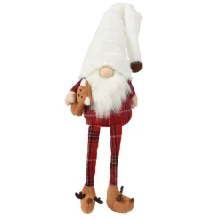 KAEMINGK Babbo Natale Animali E Personaggi-Folletto di Natale da sedere (H73 cm) Gluk Dormiente in pigiama