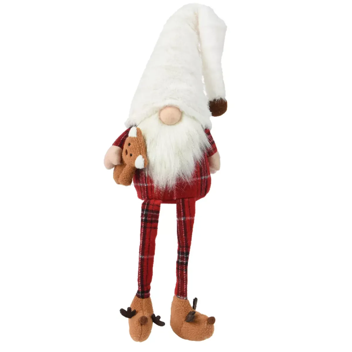 KAEMINGK Babbo Natale Animali E Personaggi-Folletto di Natale da sedere (H73 cm) Gluk Dormiente in pigiama